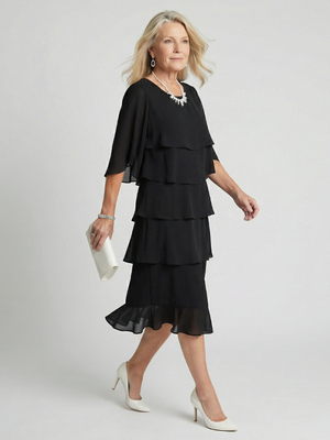 Irene | Vestido midi en capas