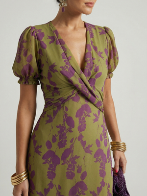 Virel | Vestido Midi Floral Relajado