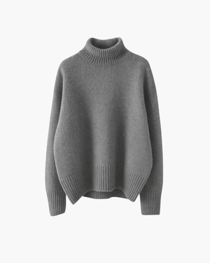 Suéter de cuello alto suave