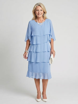 Irene | Vestido midi en capas