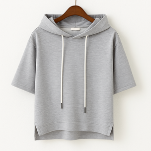 Sudadera con Capucha de Manga Corta Alison