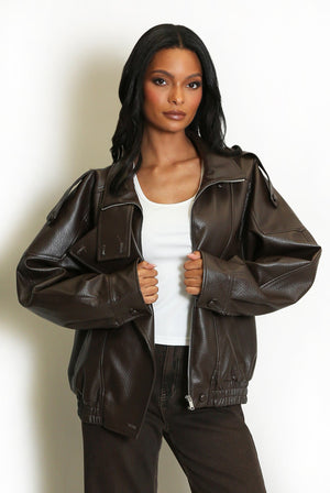Aroa | Chaqueta de cuero Uptown