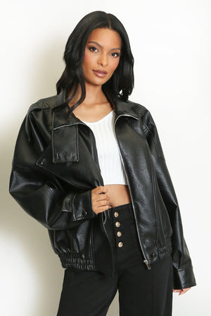 Aroa | Chaqueta de cuero Uptown