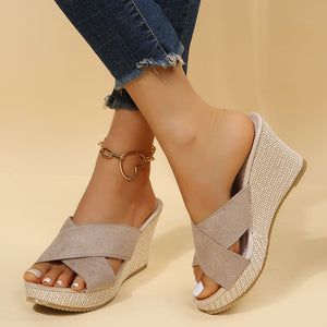 María – Sandalias de cuña relajadas