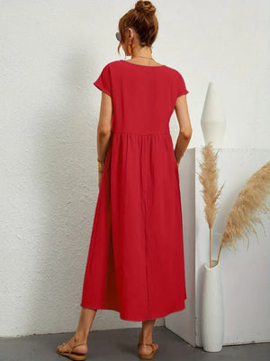 Gabrielle™ — Vestido Midi Fluido con Elegancia Atemporal