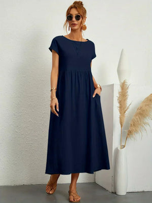 Gabrielle™ — Vestido Midi Fluido con Elegancia Atemporal