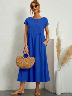 Gabrielle™ — Vestido Midi Fluido con Elegancia Atemporal