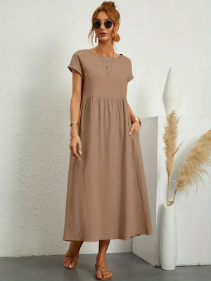 Gabrielle™ — Vestido Midi Fluido con Elegancia Atemporal