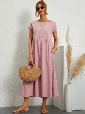Gabrielle™ — Vestido Midi Fluido con Elegancia Atemporal