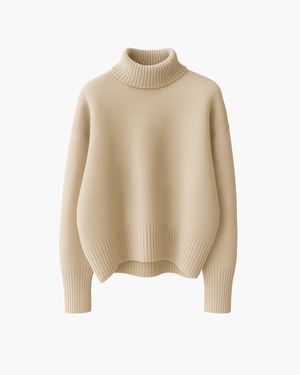 Suéter de cuello alto suave