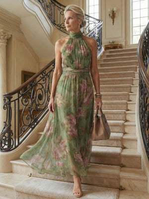 Mirelle | Vestido Midi con Escote Halter