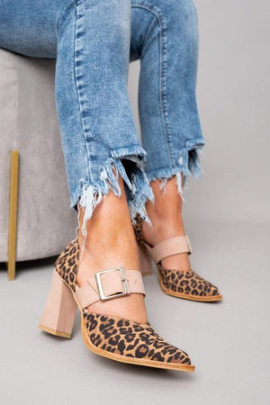 Lana™ | Tacones de bloque con estampado de leopardo audaz
