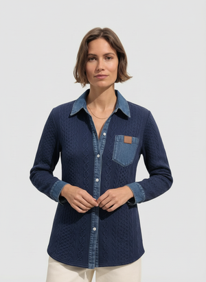 Lucía | Camisa de punto vaquera