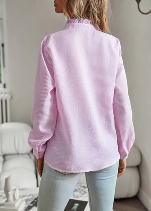 Camisa de Manga Larga con Volantes Aurora