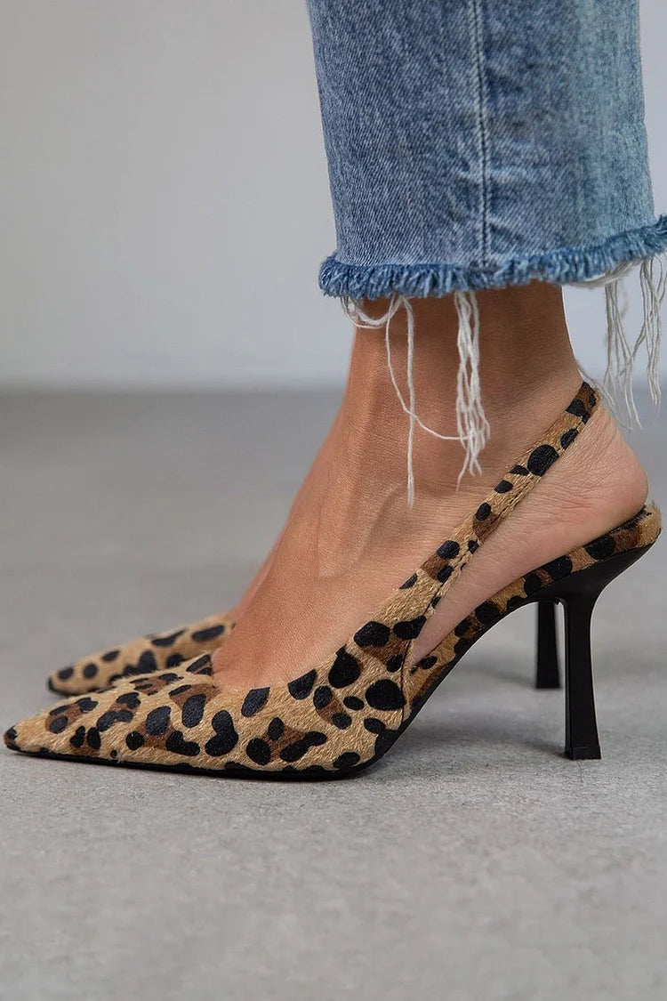Dolors™ | Tacones D’Orsay Leopardo