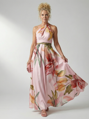 Amiel | Vestido Maxi Floral Ligero