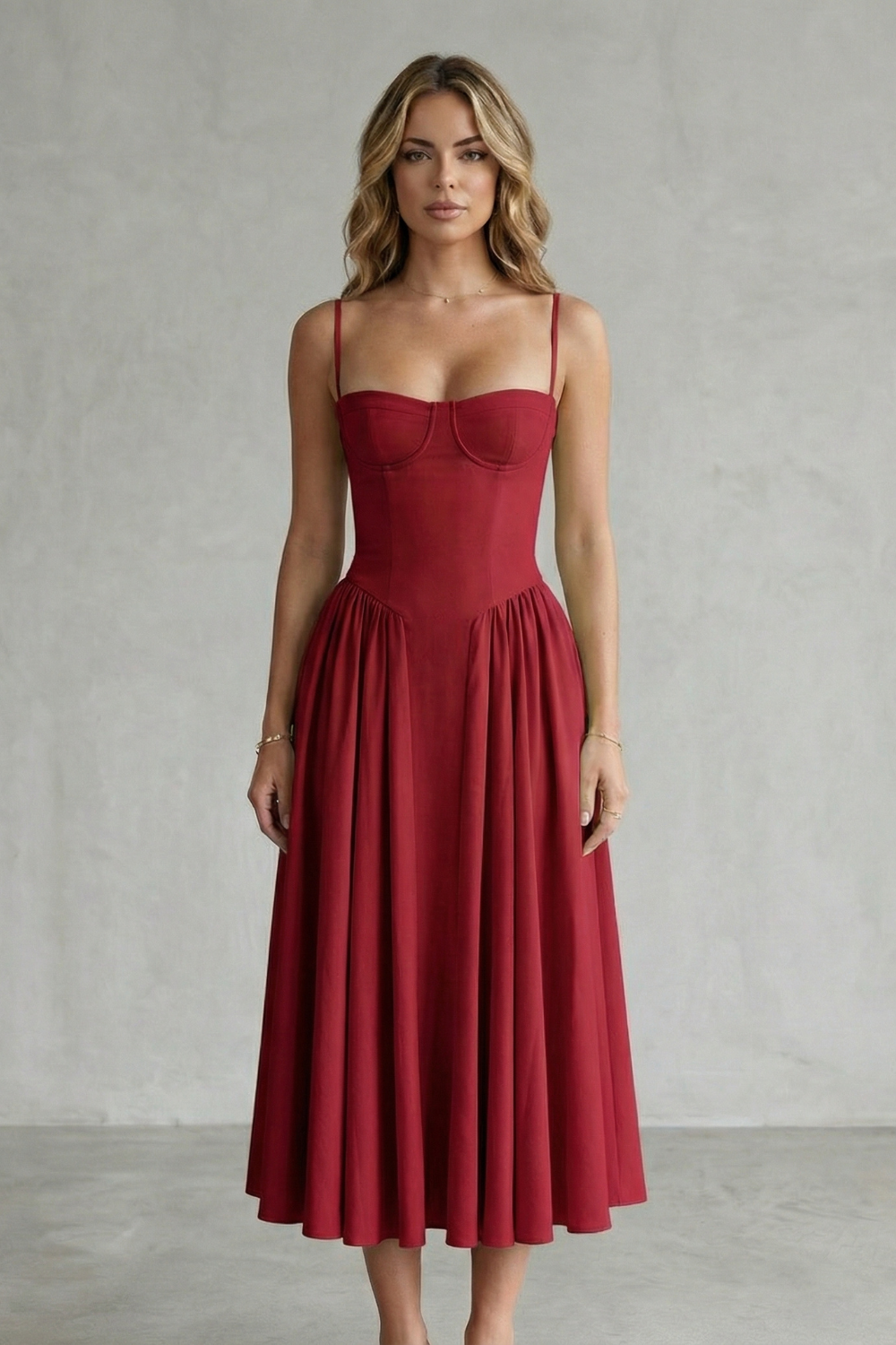 Calliope – Estructura atemporal – Vestido estructurado sin mangas para mujer