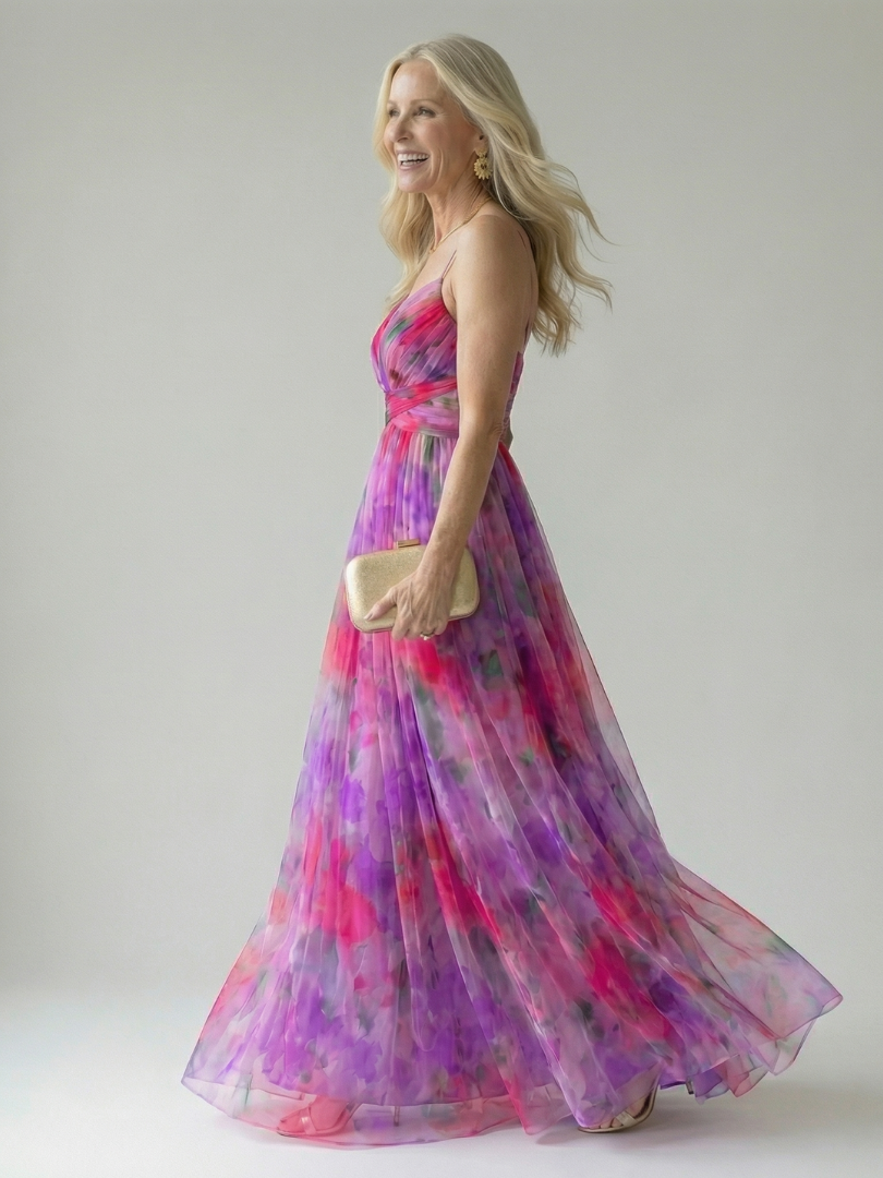 Isel | Vestido Maxi de Envuelto Suave