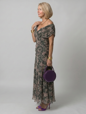 Calen | Vestido Midi Sin Hombros