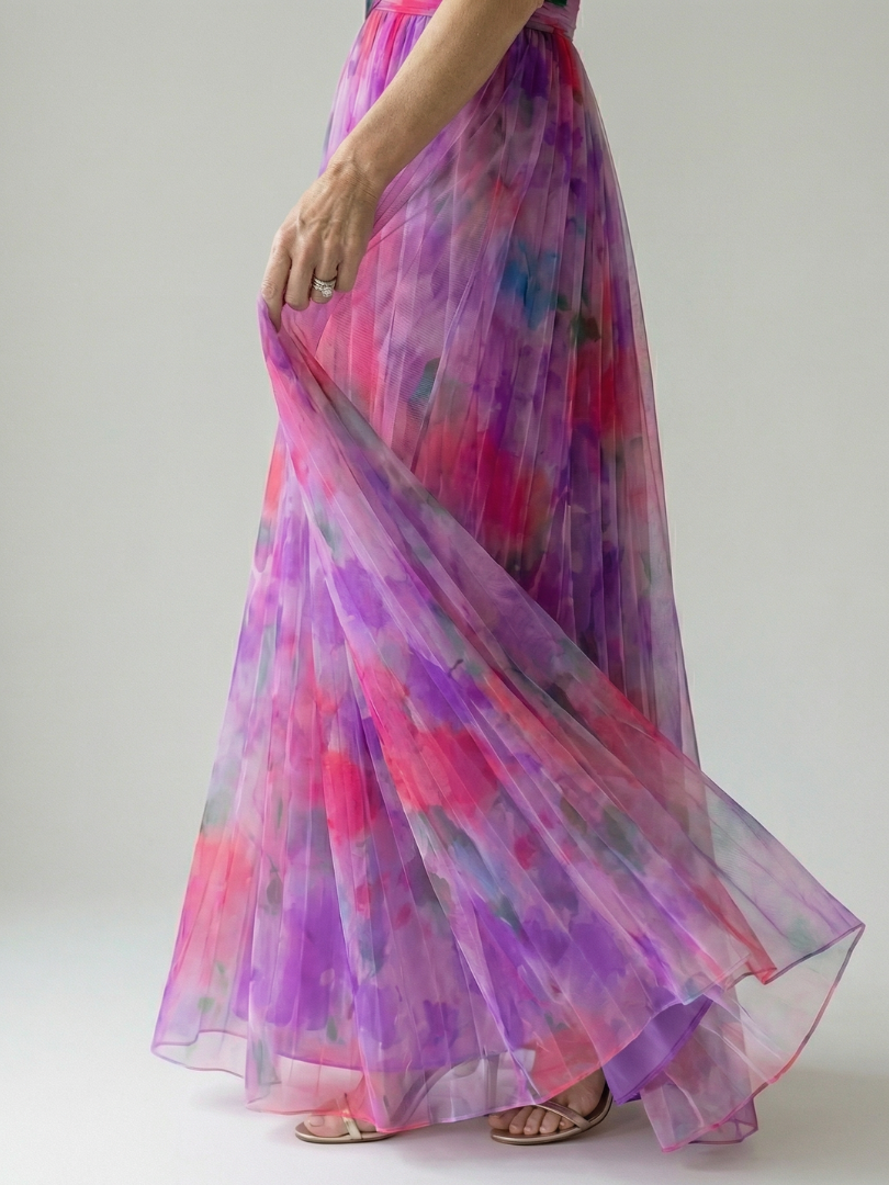 Isel | Vestido Maxi de Envuelto Suave