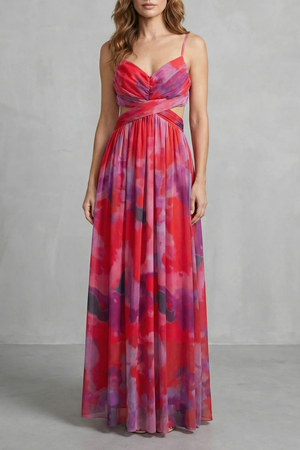 Aurellia – Romance en acuarela – Vestido maxi sin mangas