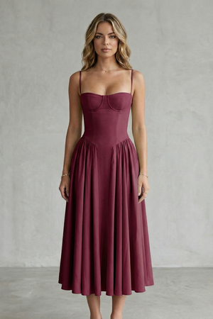 Calliope – Estructura atemporal – Vestido estructurado sin mangas para mujer