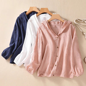 Sudadera con Capucha Miri de Lino