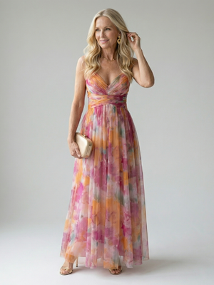 Isel | Vestido Maxi de Envuelto Suave
