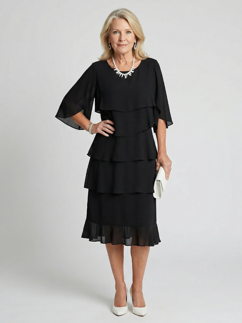 Irene | Vestido midi en capas