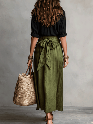 Conjunto de Falda Boho de Elegancia Sin Esfuerzo