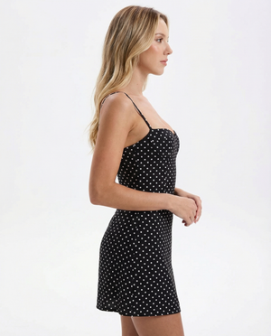 Vestido mini de lunares