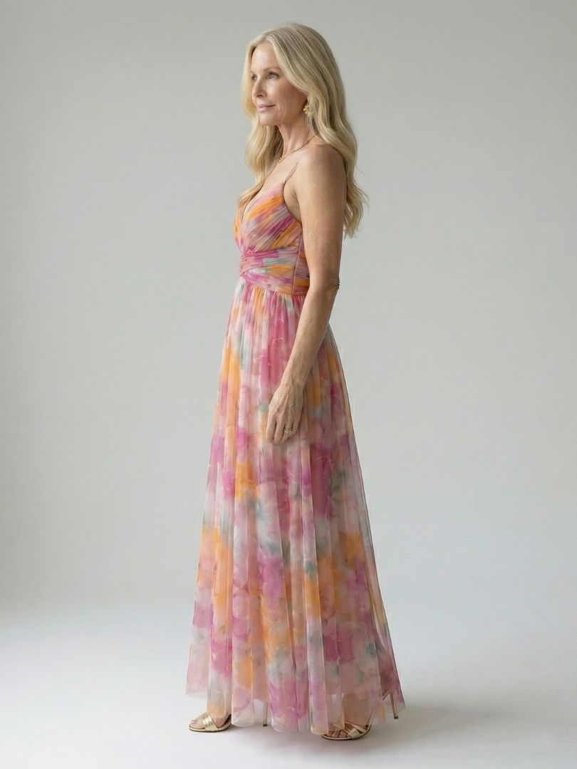 Isel | Vestido Maxi de Envuelto Suave