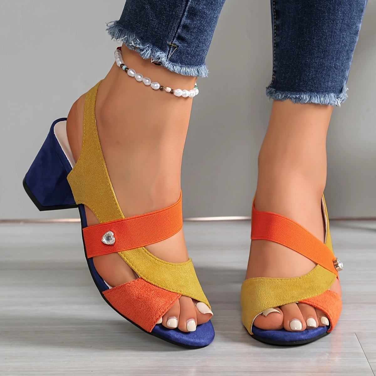 Laia™ | Tacones Cómodos con Tiras Cruzadas