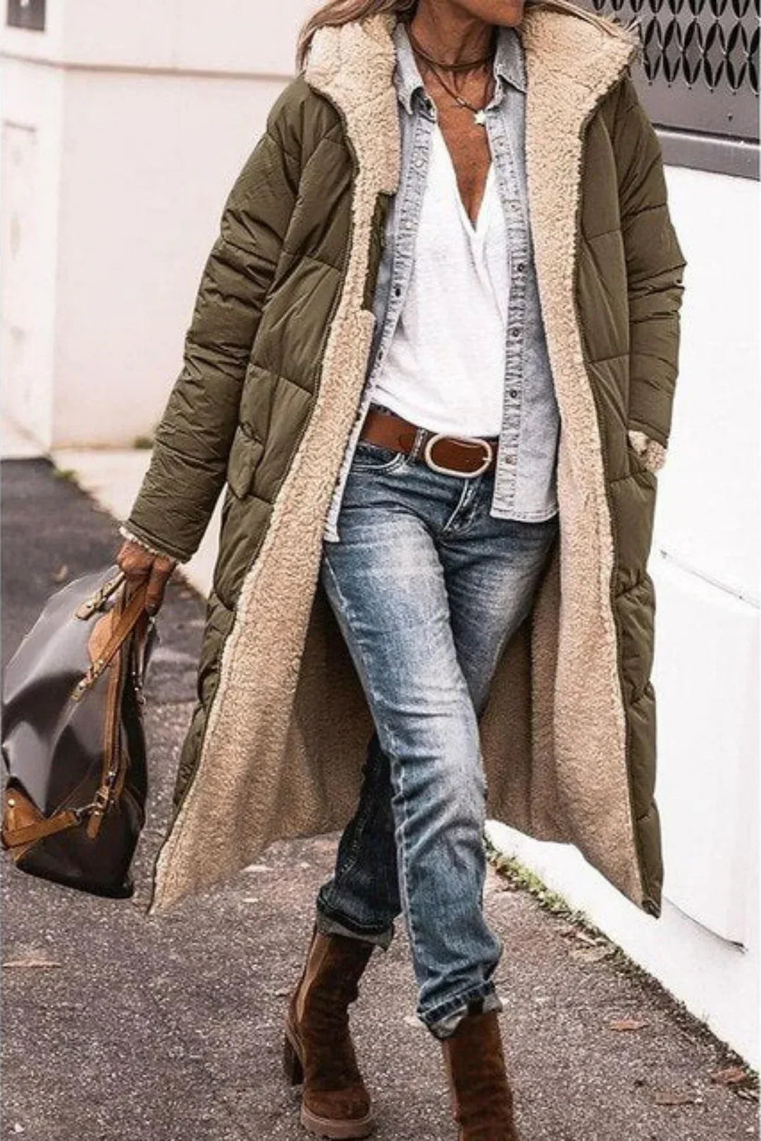 Malena | Chaqueta Larga Reversible