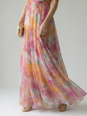 Isel | Vestido Maxi de Envuelto Suave