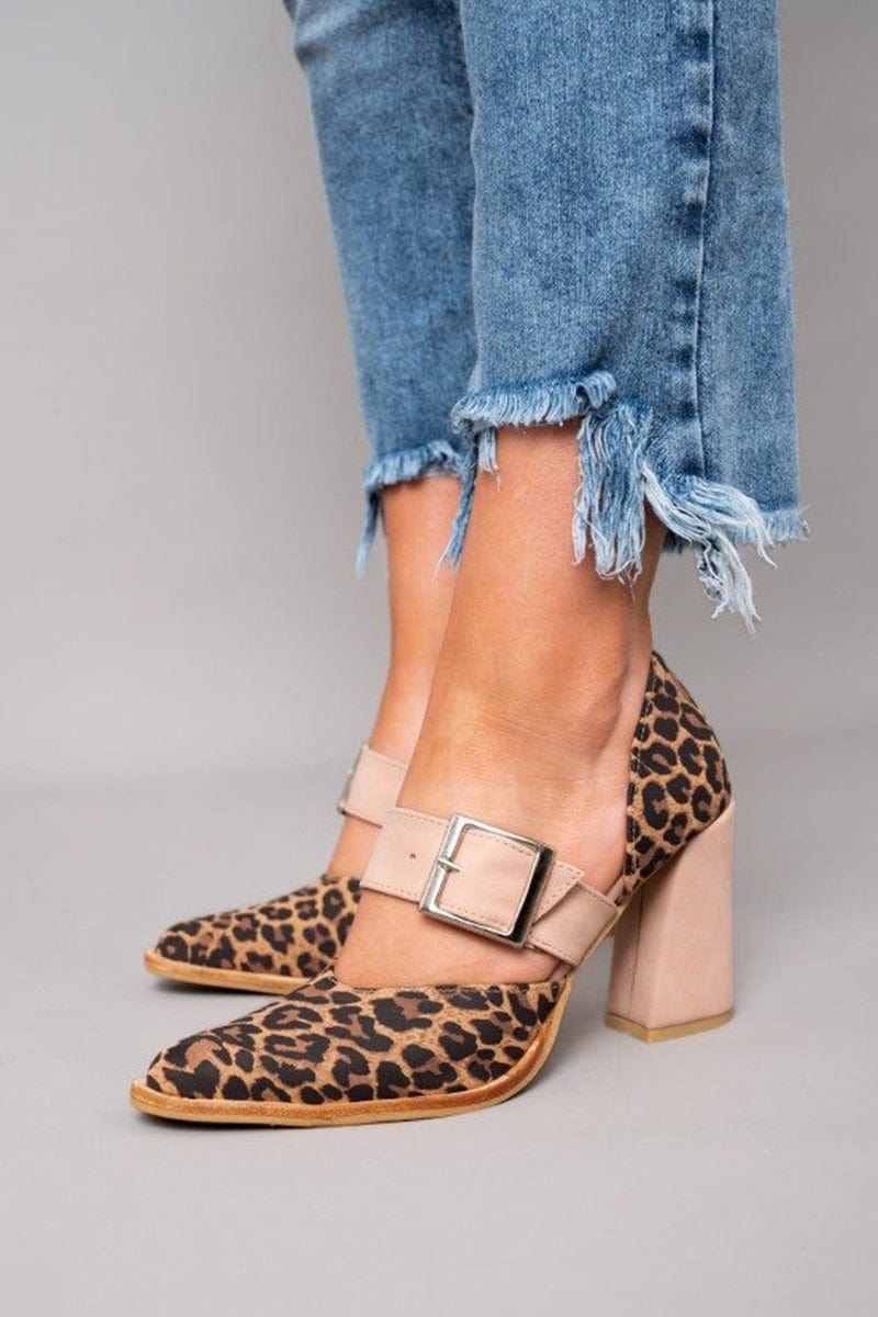 Lana™ | Tacones de bloque con estampado de leopardo audaz