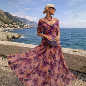 Mikaela | Vestido Maxi Off Shoulder