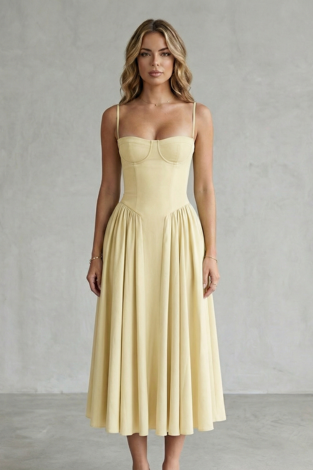 Calliope – Estructura atemporal – Vestido estructurado sin mangas para mujer