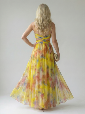 Isel | Vestido Maxi de Envuelto Suave