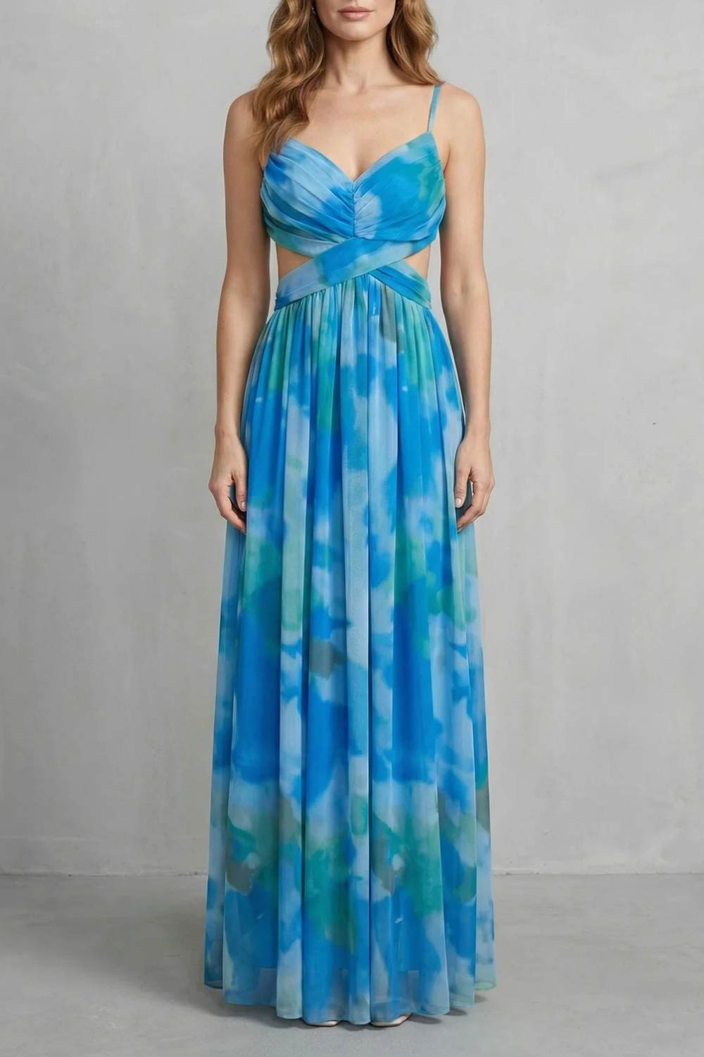 Aurellia – Romance en acuarela – Vestido maxi sin mangas