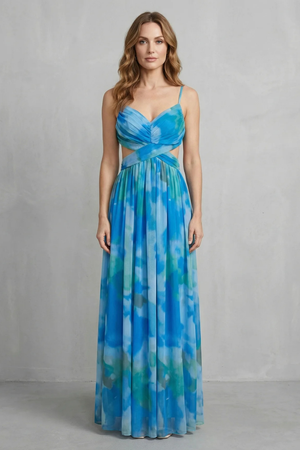 Aurellia – Romance en acuarela – Vestido maxi sin mangas