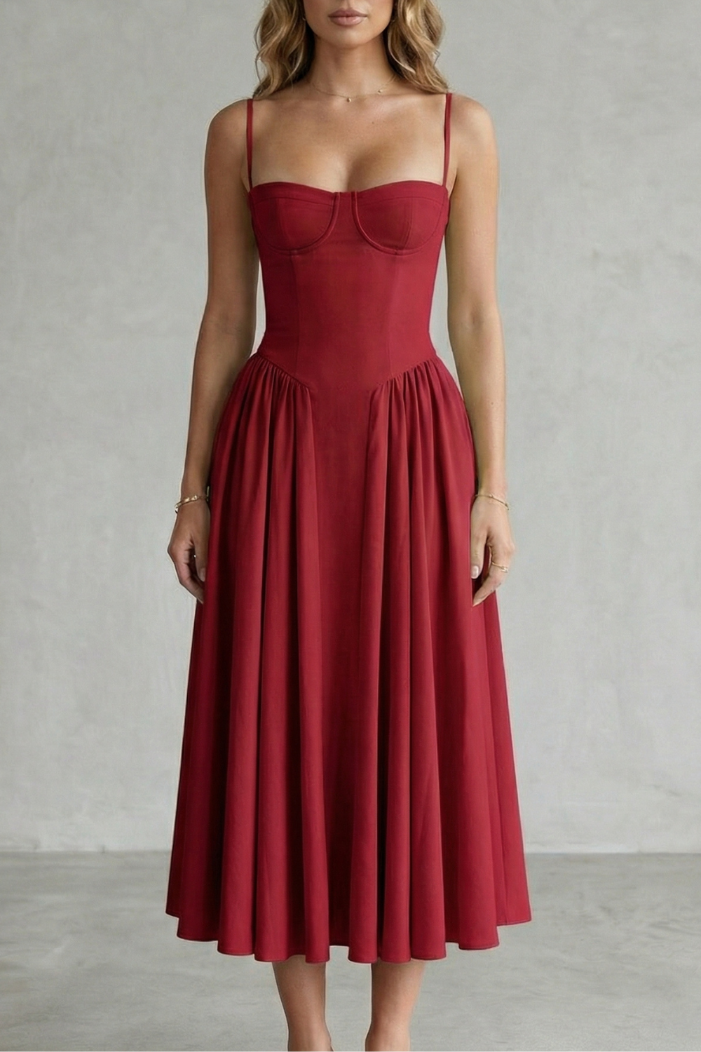 Calliope – Estructura atemporal – Vestido estructurado sin mangas para mujer