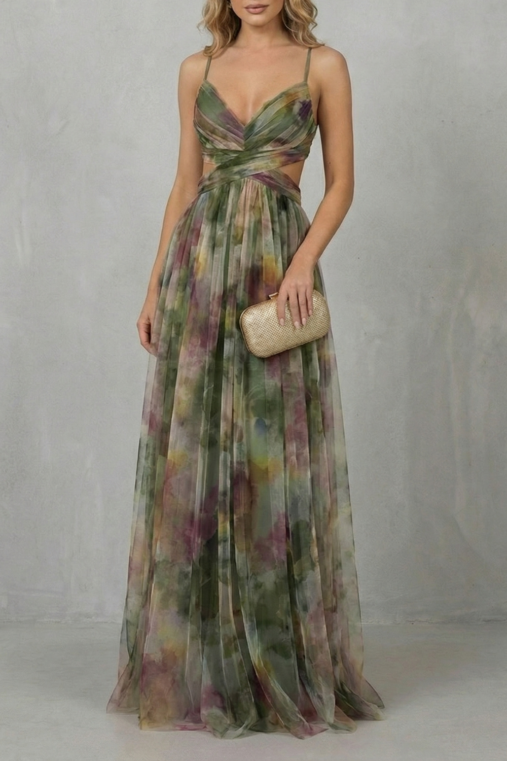 Aurellia – Romance en acuarela – Vestido maxi sin mangas