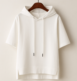 Sudadera con Capucha de Manga Corta Alison