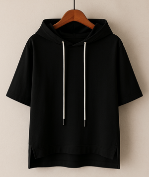 Sudadera con Capucha de Manga Corta Alison