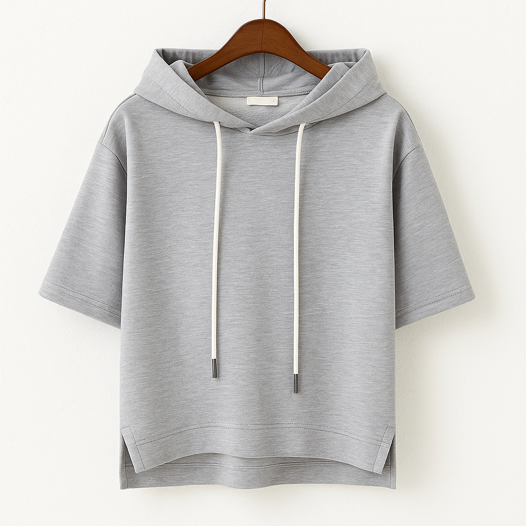 Sudadera con Capucha de Manga Corta Alison