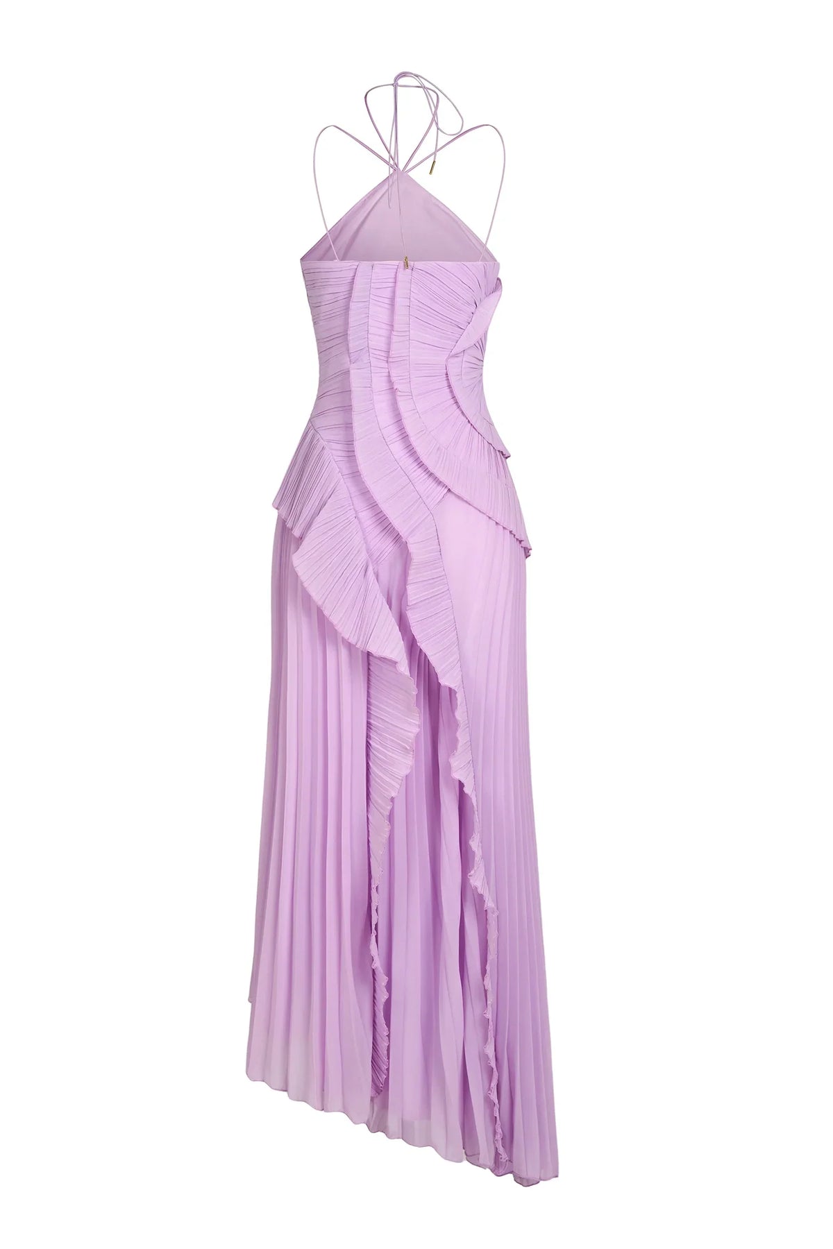 Meritxell | Vestido maxi elegante con volantes para mujer