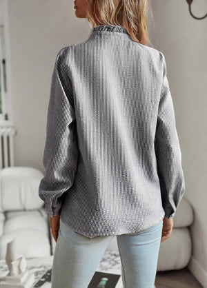 Camisa de Manga Larga con Volantes Aurora