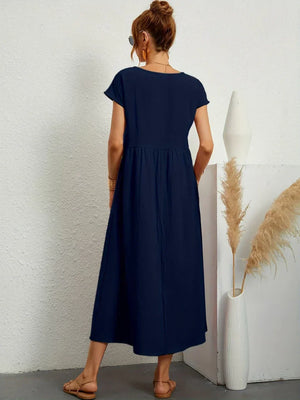 Gabrielle™ — Vestido Midi Fluido con Elegancia Atemporal