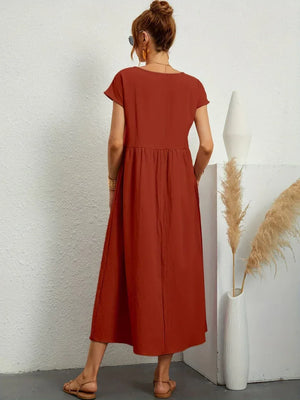 Gabrielle™ — Vestido Midi Fluido con Elegancia Atemporal